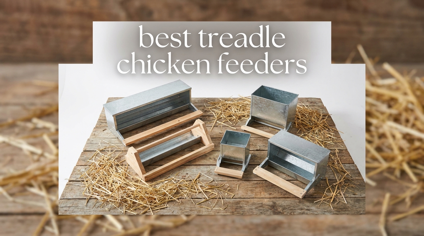 best treadle chicken feeders