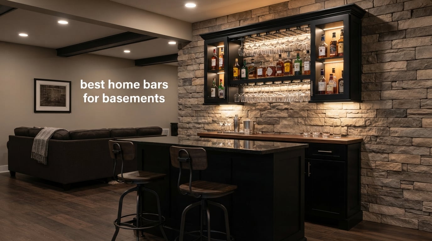 best home bars for basements