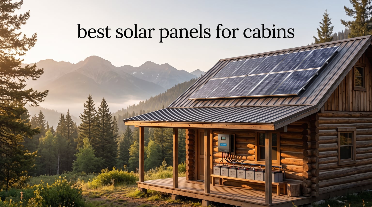 best solar panels for cabins