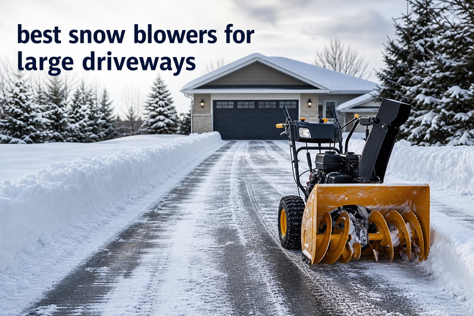 best snow blowers for large driveways