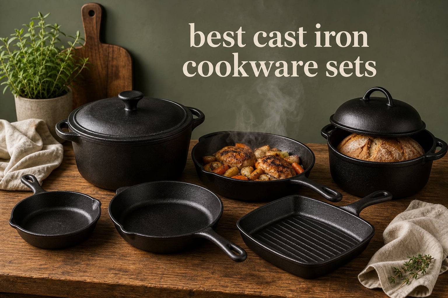 best cast iron cookware sets