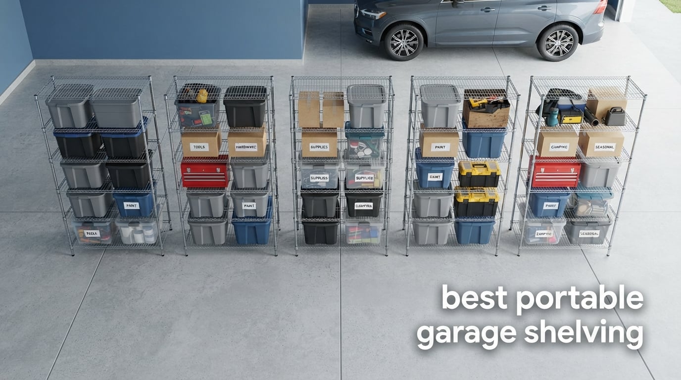 best portable garage shelving