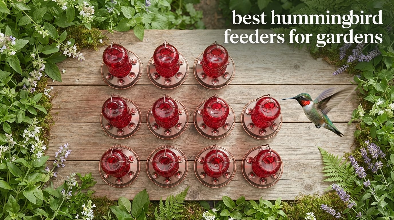 best hummingbird feeders for gardens
