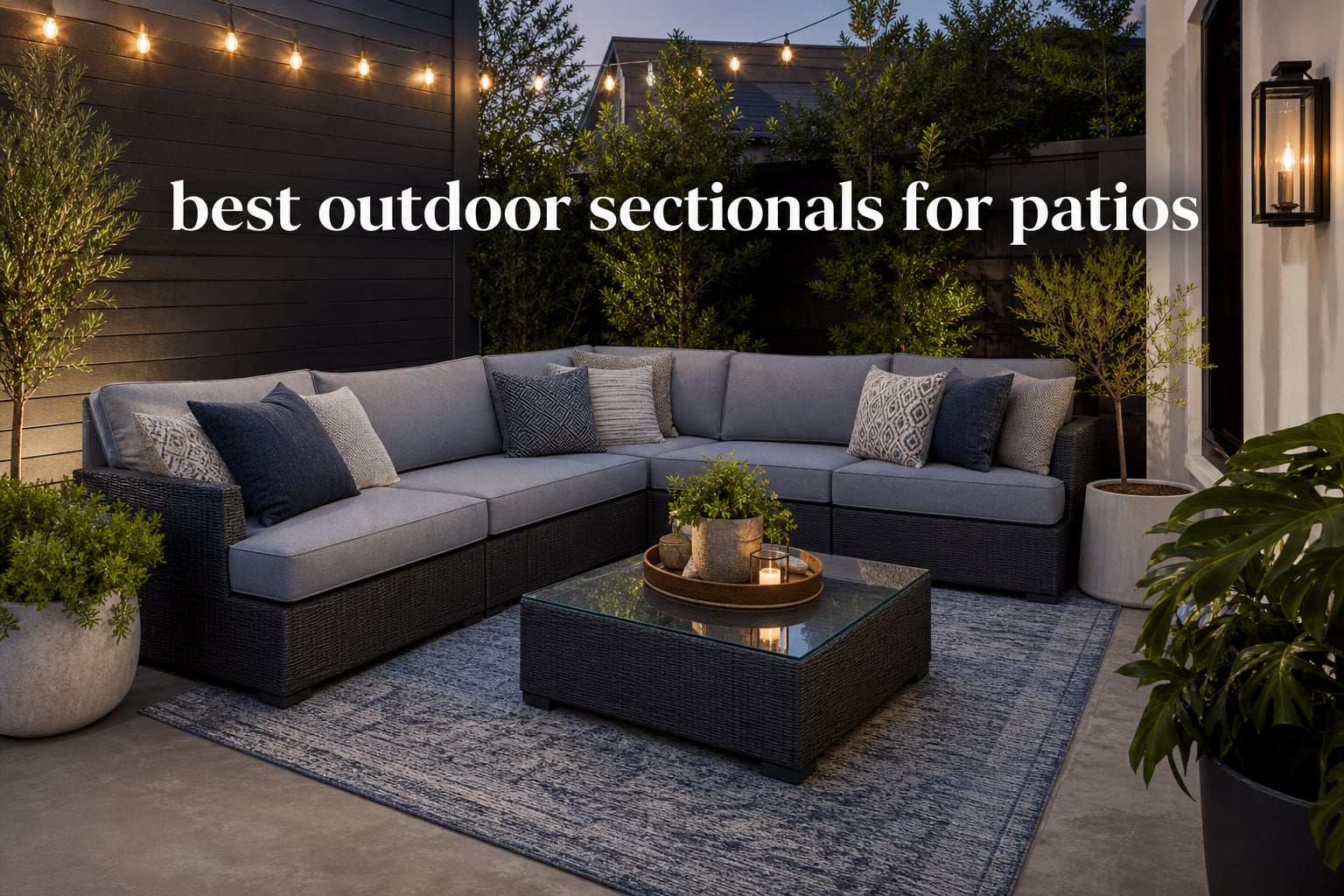 best outdoor sectionals for patios