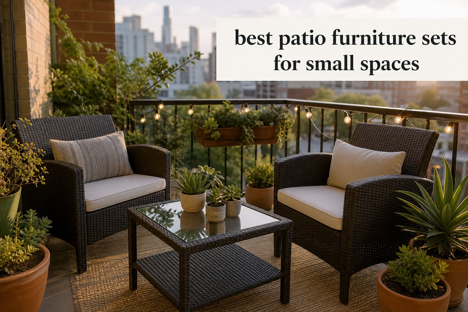 best patio furniture sets for small spaces