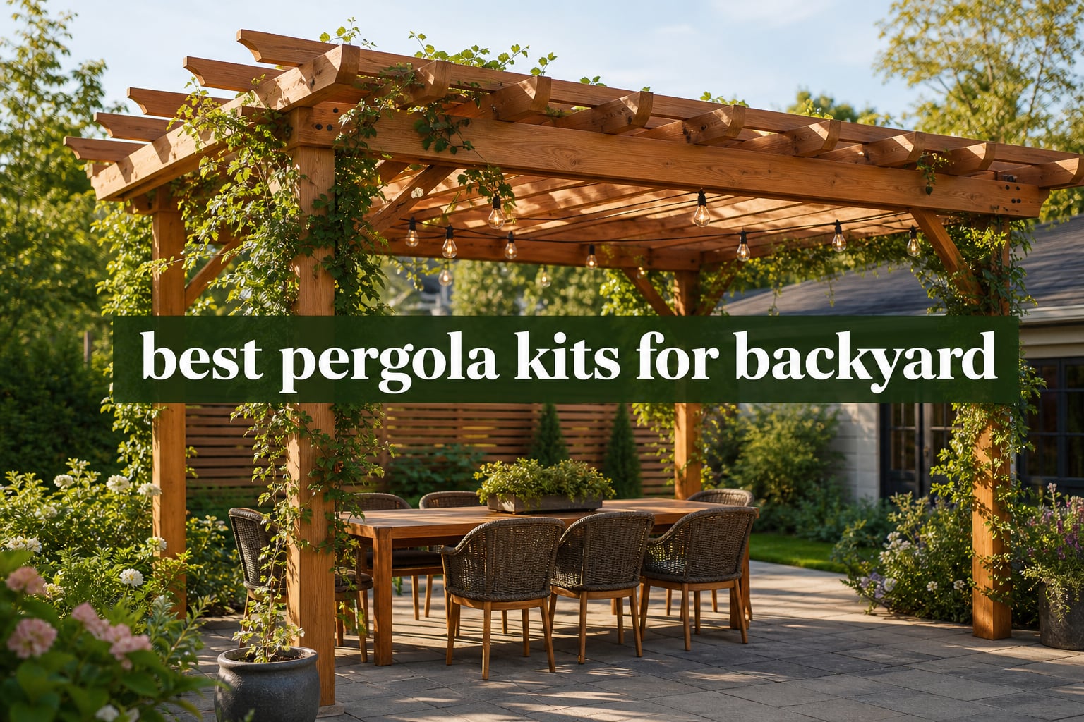 best pergola kits for backyard