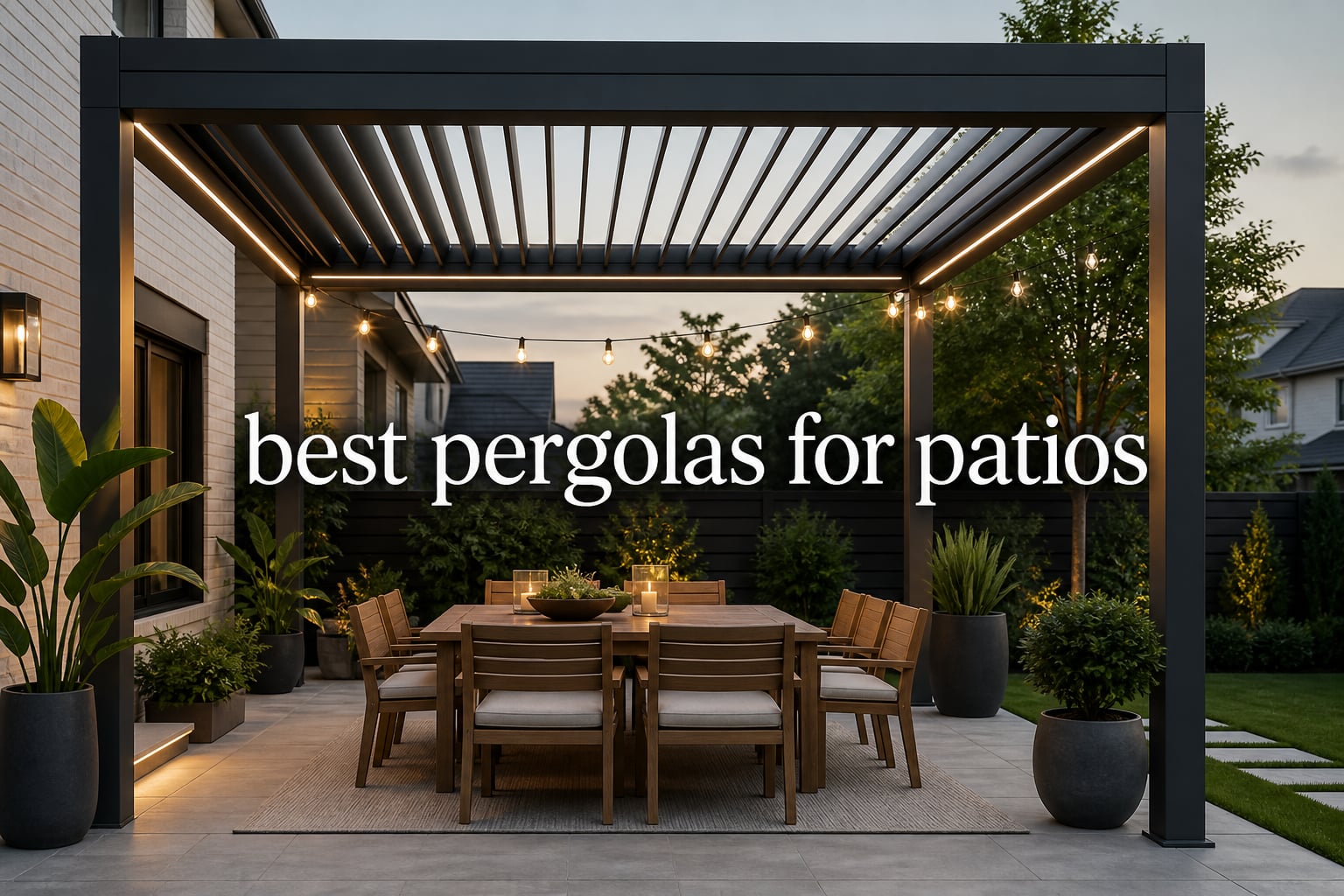 best pergolas for patios